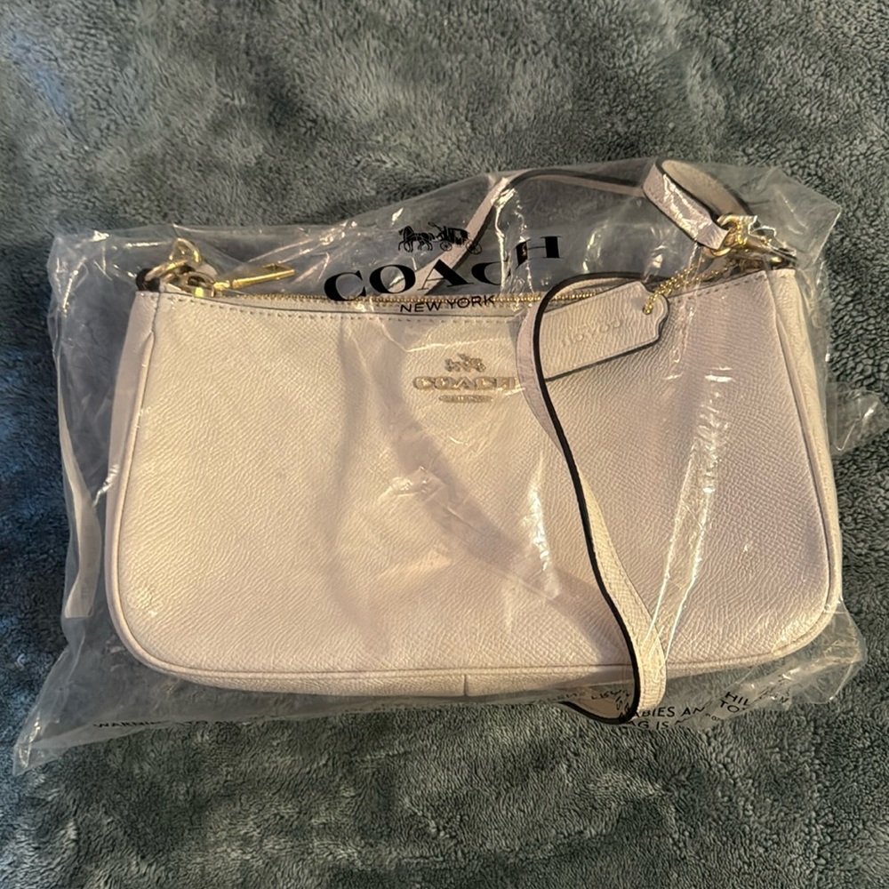 Coach crossbody bag purse in off white